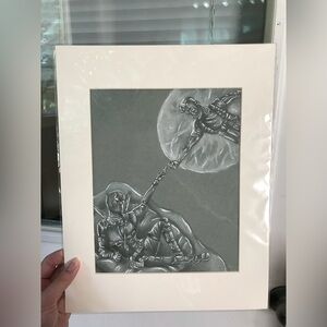 Matted artwork